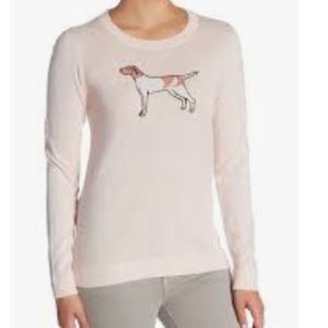 J. Crew Mercantile Dog Printed Crew Neck Sweater